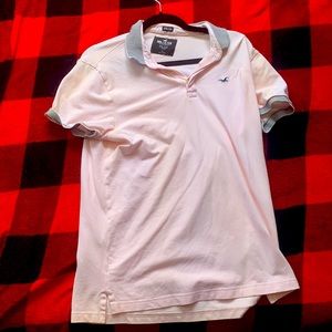 Pink Hollister polo size large